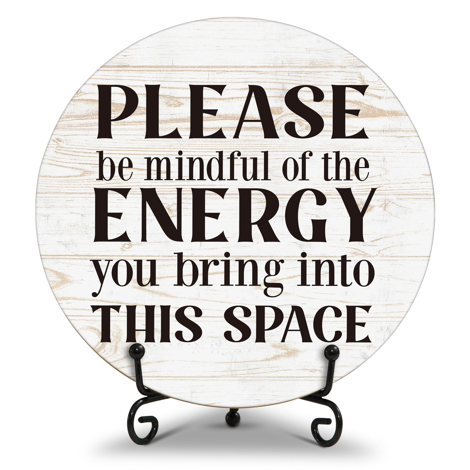 Inspirational Desk Decor, Positive Affirmations 6 inches x 6 inches, Retro