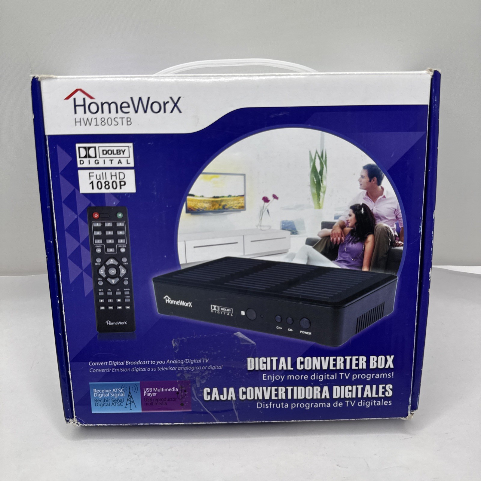 Mediasonic Homeworx Digital TV Converter Box HW180STB