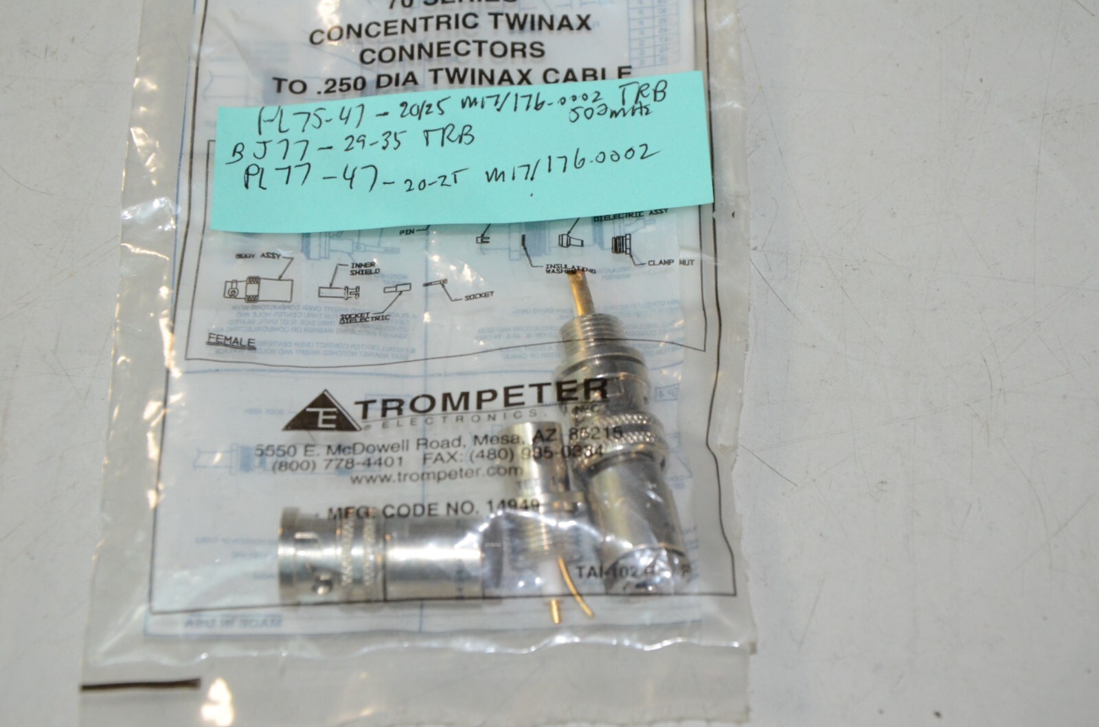 Trompeter PL75-47 BJ77/29-35-TRB PL77-47-20-25 Adapter NEW Cinch