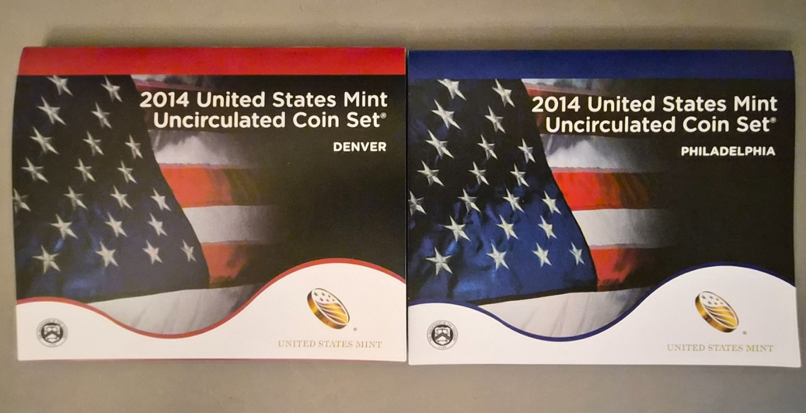 2014 P&D US Mint Uncirculated Coin Set 28 Coins Complete OGP Box COA 2014-P 2014