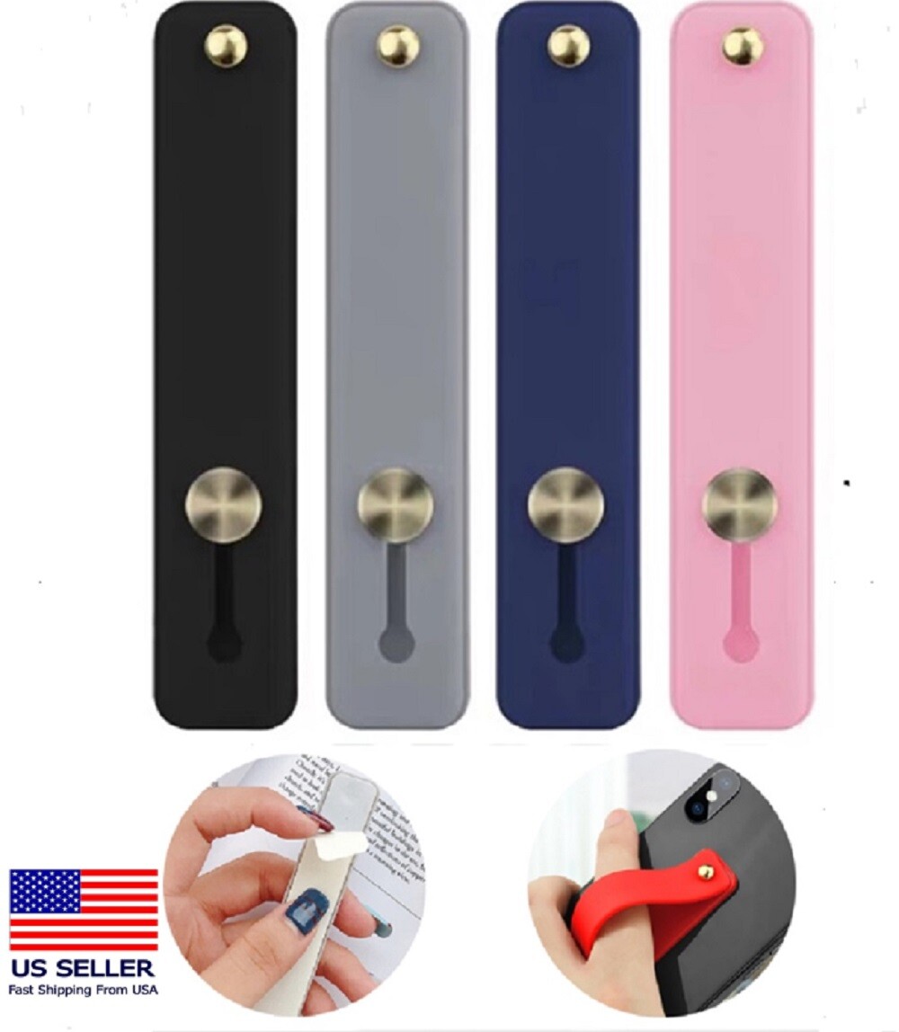 4 Pack Phone Grip Strap Kickstand Self Adhesive Finger Holder iPhone iPad