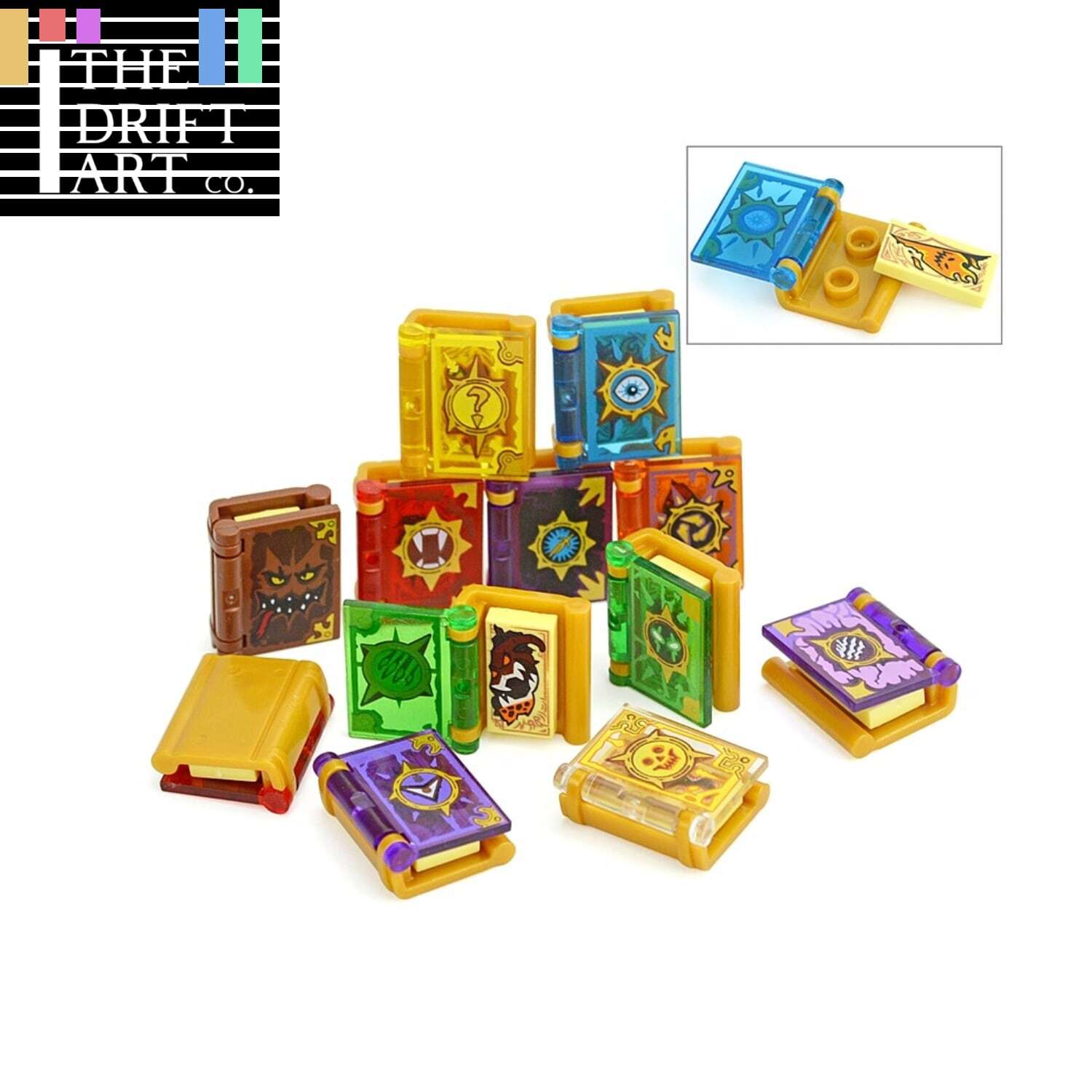 12pcs Magic Books Fantasy Wizard Witch City Building Blocks Bricks Toy DIY