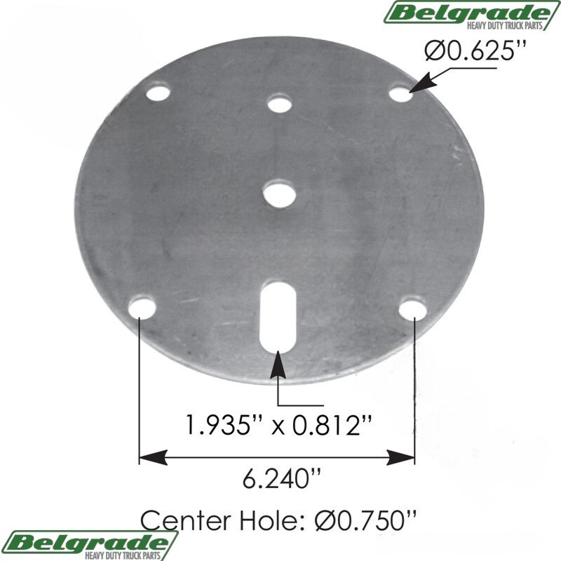 MN93127 Air Spring Mounting Plate Replaces SAF Holland/Neway 90031027
