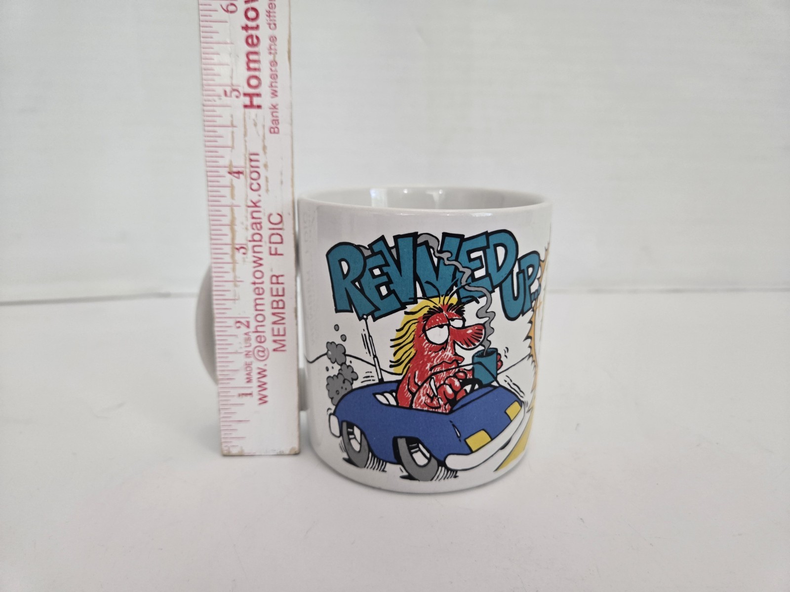 1989 Three Cheers from Applause Coffee Cup Revved Up & Ready to Fly FREE SHIP