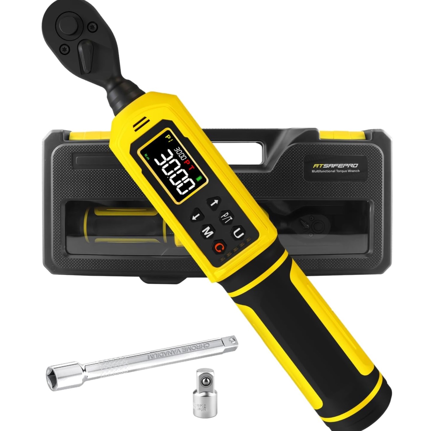 1/4" Digital Torque Wrench 4-265.6 in.lbs w/Color Screen, 5 Units, ±2% Accura...