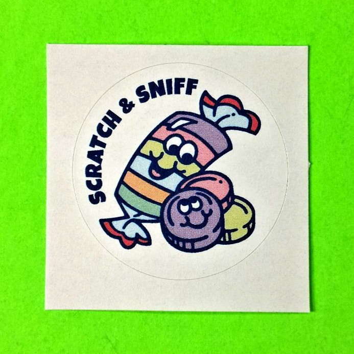 Everything Smells Sweet & Tart Candy Scented Sticker