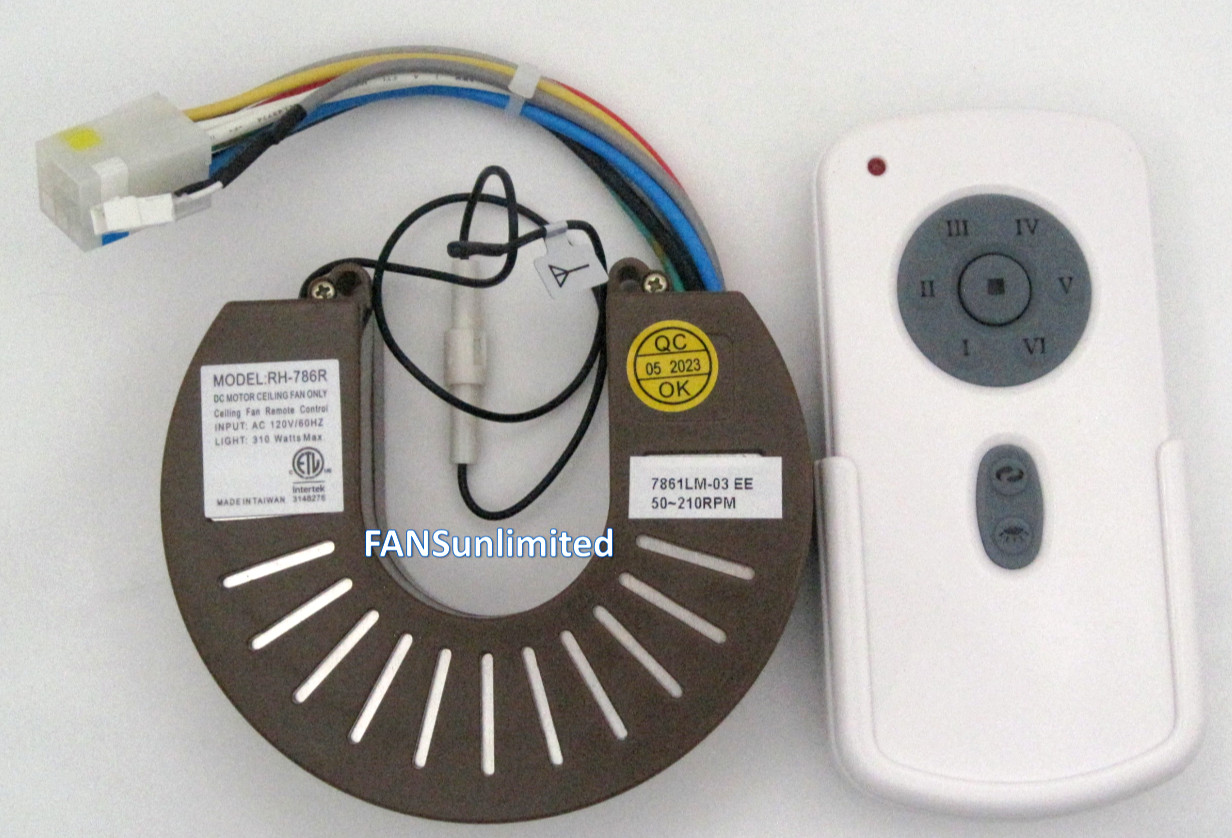 RH-786R / 7861LM-03 & RH787T DC Motor Fan Repair Kit  (NOT FOR CASABLANCA)