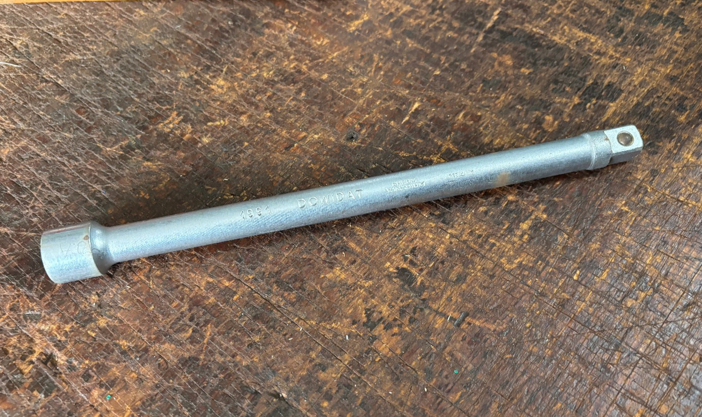 Vintage Dowidat 1/2" Drive 9" Extension Bar. Made in Germany #1991