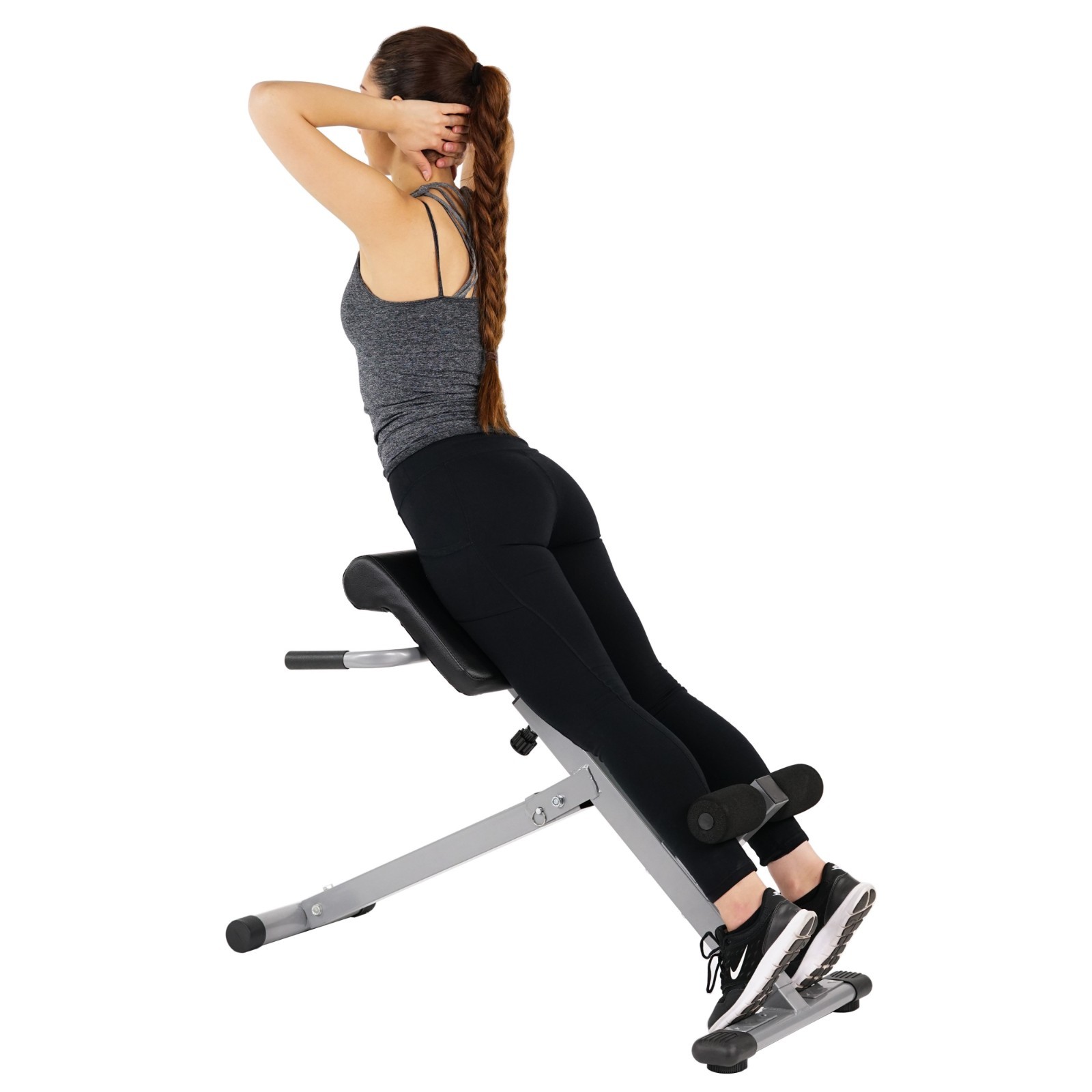 Sunny Health & Fitness Foldable 45 Degree Hyperextension Roman Chair - SF-BH6629