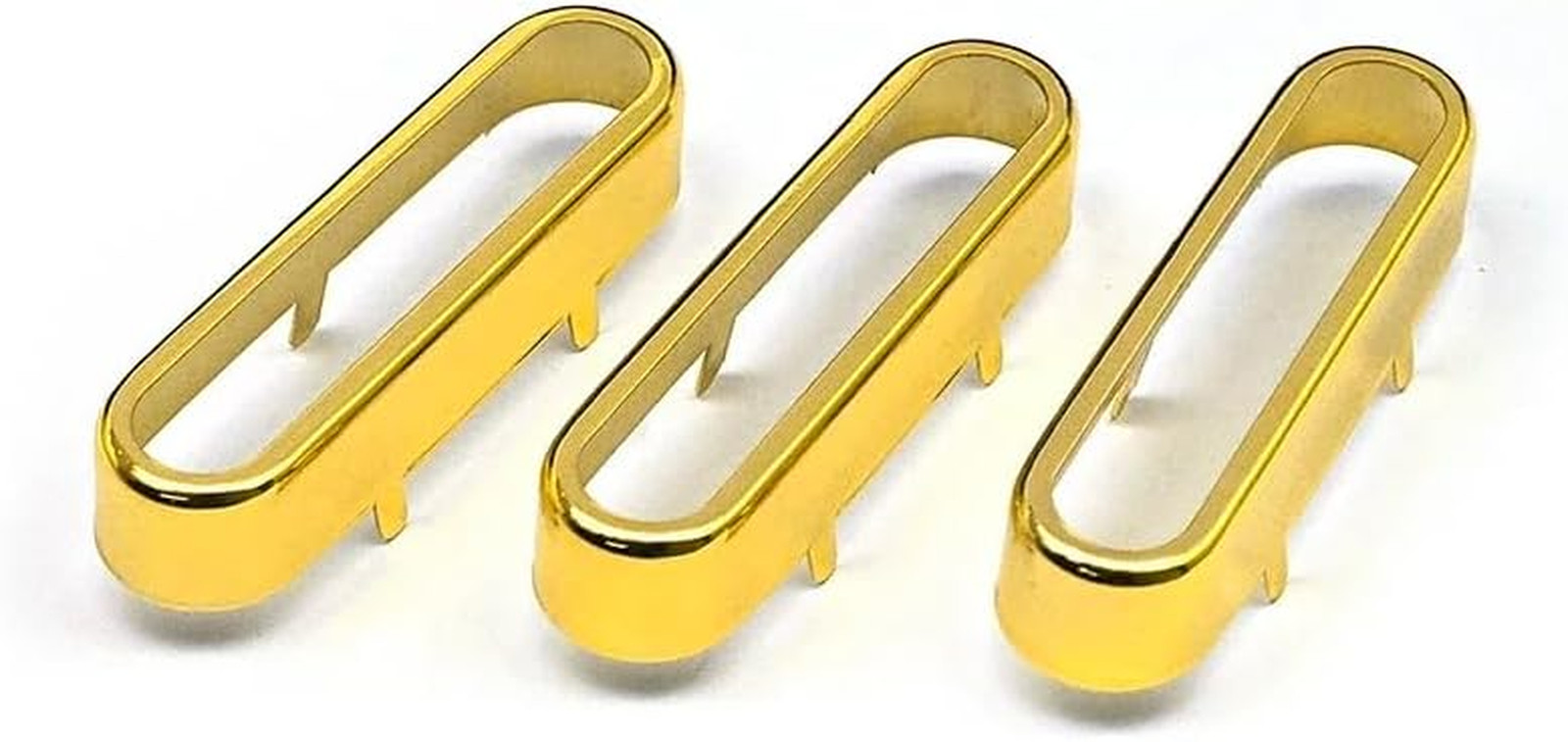 Gold Brass Guitar Single Coil Pickups Covers Fit Stratocaster ST