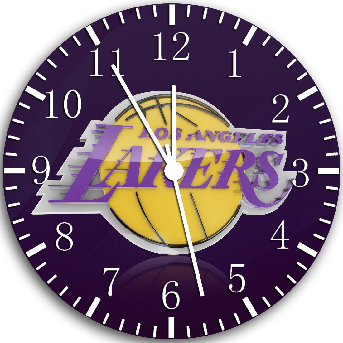 Los Angeles Lakers Frameless Borderless Wall Clock Nice For Gifts or Decor W84