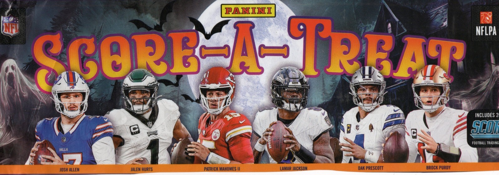 2024 PANINI SCORE-A-TREAT NFL HALLOWEEN BASE GREEN BATS 🦇 - 1-150 Up to 75% OFF