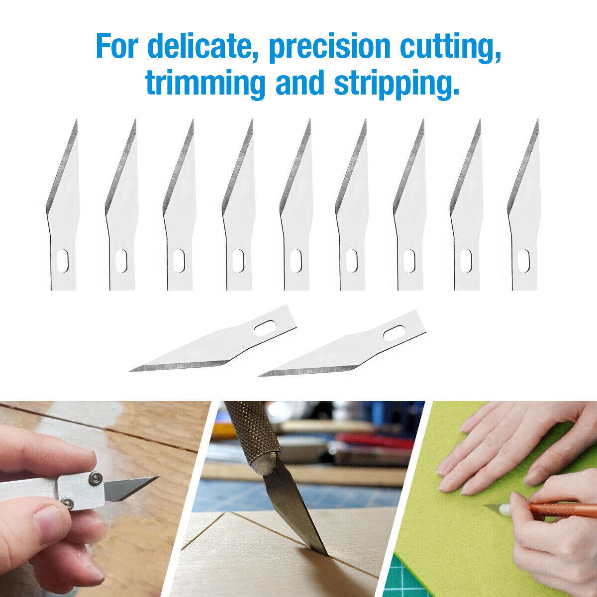 100PCS Blades #11 Exacto Knife x-Acto Hobby Multi Tool Art Craft Replacement