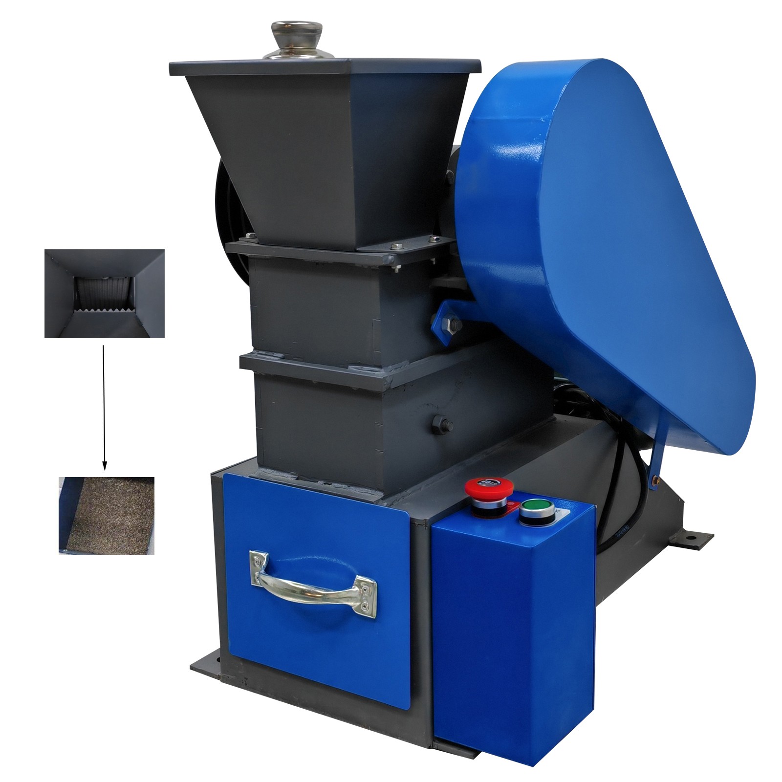 Mini Jaw Crusher Electric Rock Crush Machine Coal Ore Stone Shatter Grinder 220V