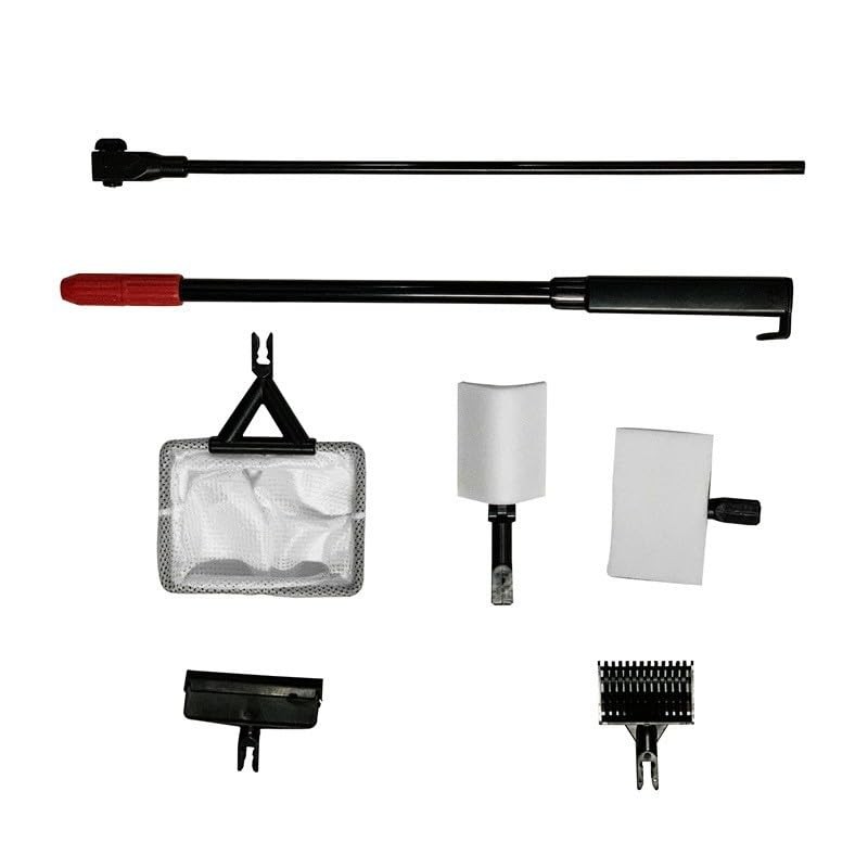 7-in-1 Aquarium Cleaning Kit with Telescopic Handle, Fish Tank Maintenance To...