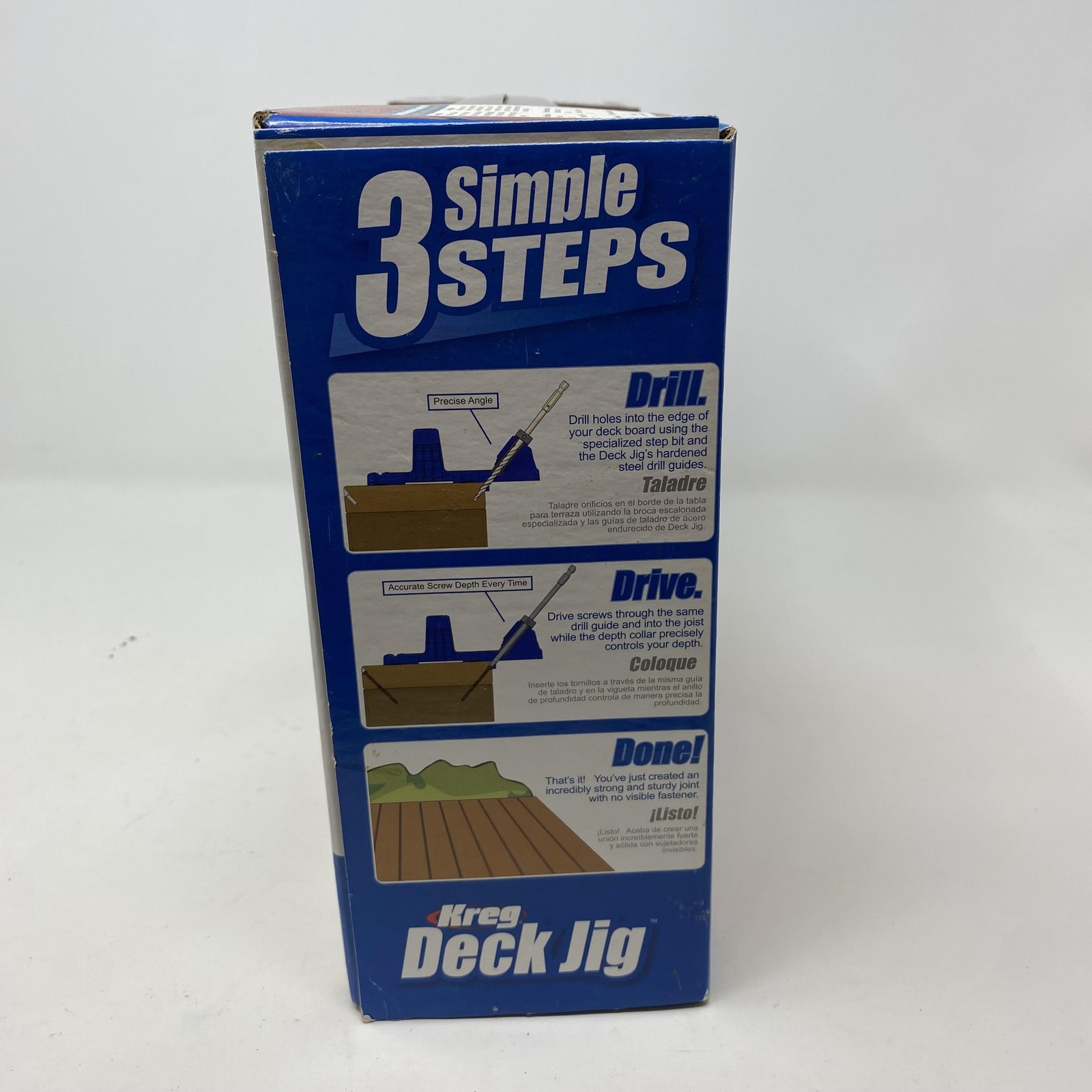 Kreg Deck Jig Concealed Fastening System Kit Blue Plastic Case Decking Tools USA