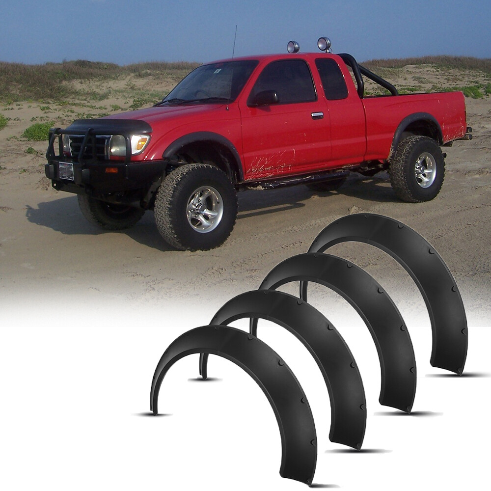 4.5" Fender Flares Mudguard Wheel Arches Extra Wide Kits For Toyota Tacoma 95-04