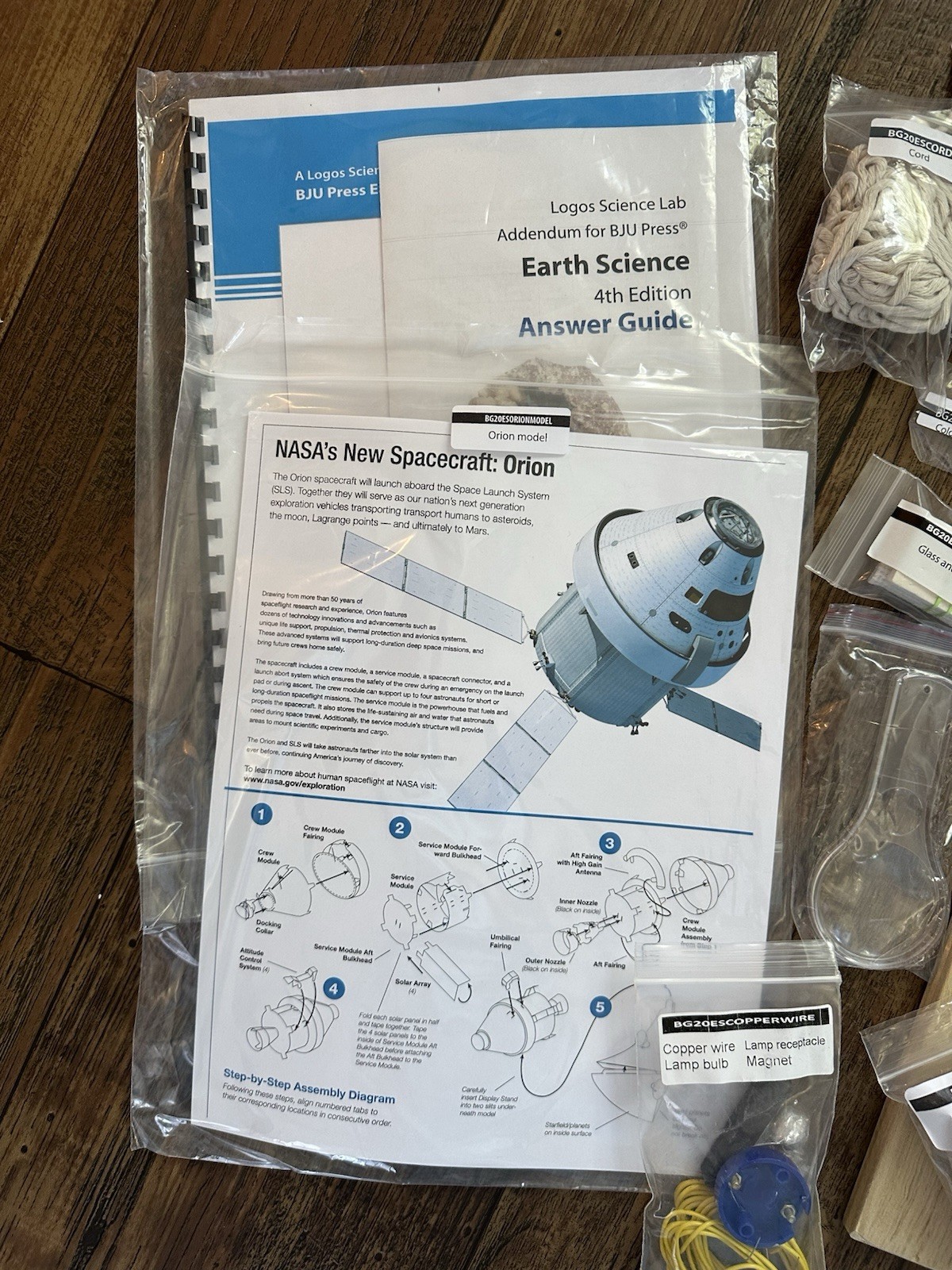 BJU Earth mostly Complete science Lab Kit
