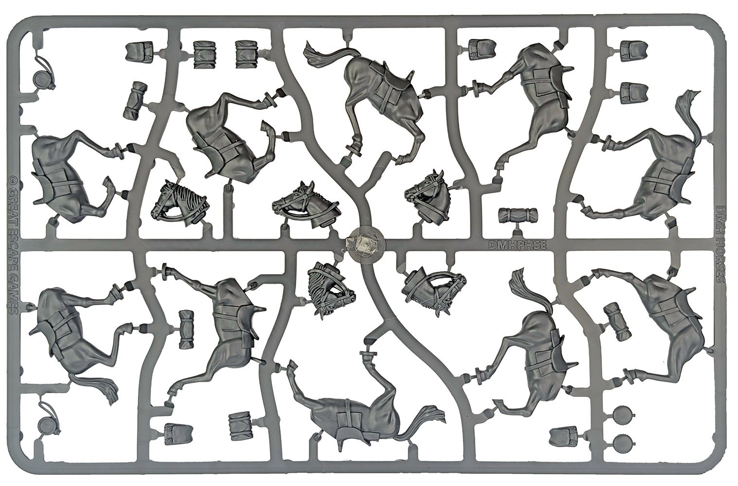 Dead Man's Hand: 10 Plastic Horses with Bases GEG DMHP004H