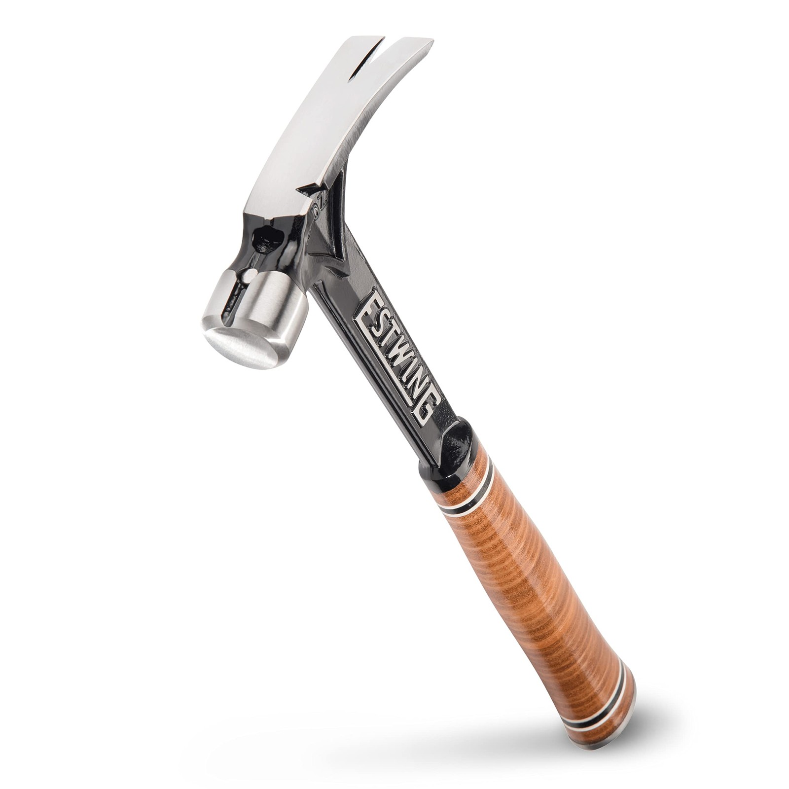 Estwing 15 Oz Leather Grip Hammer with Magnetic Nail Starter and Claw Design
