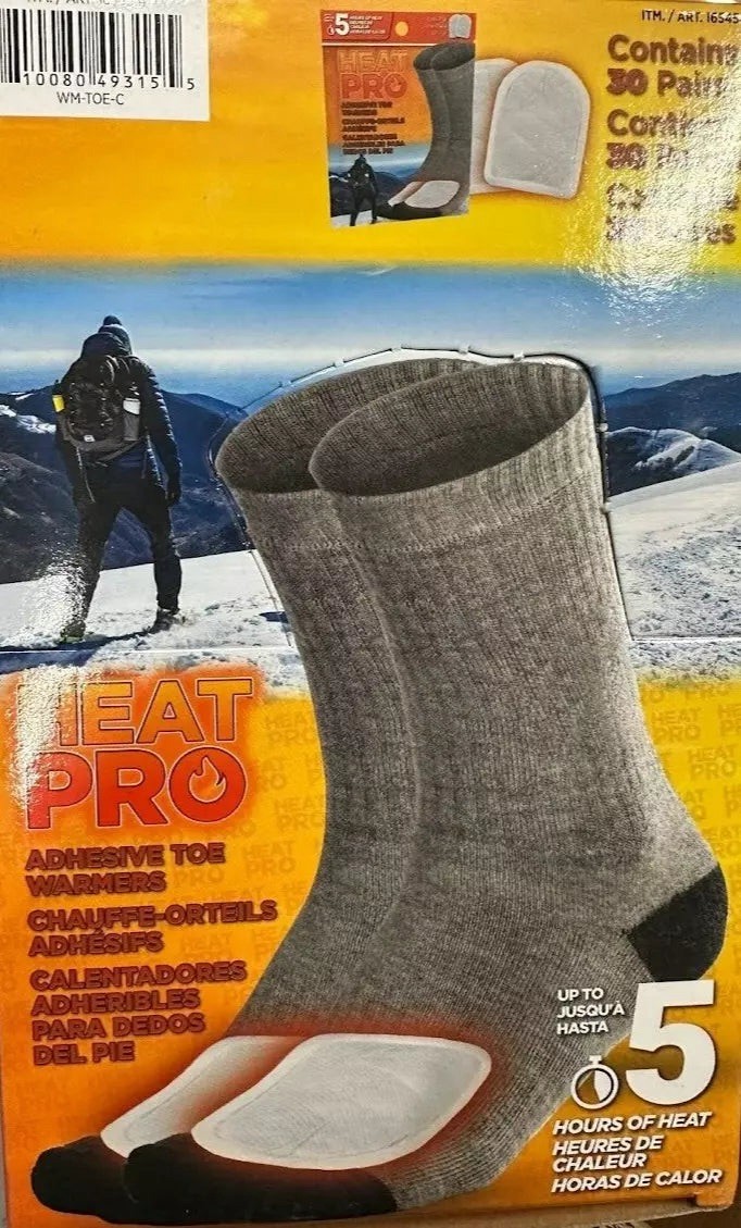 Heat Pro Adhesive Toe Warmers 5 Hours Of Heat 28 Pairs
