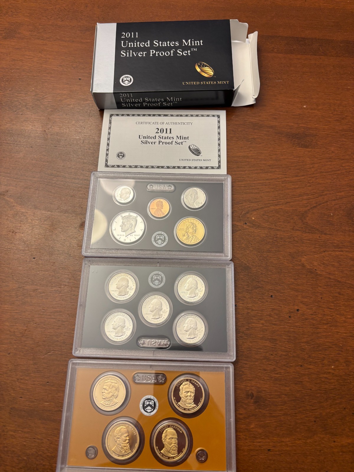 2011 United States Mint Silver Proof Set w/COA - 14 Coins