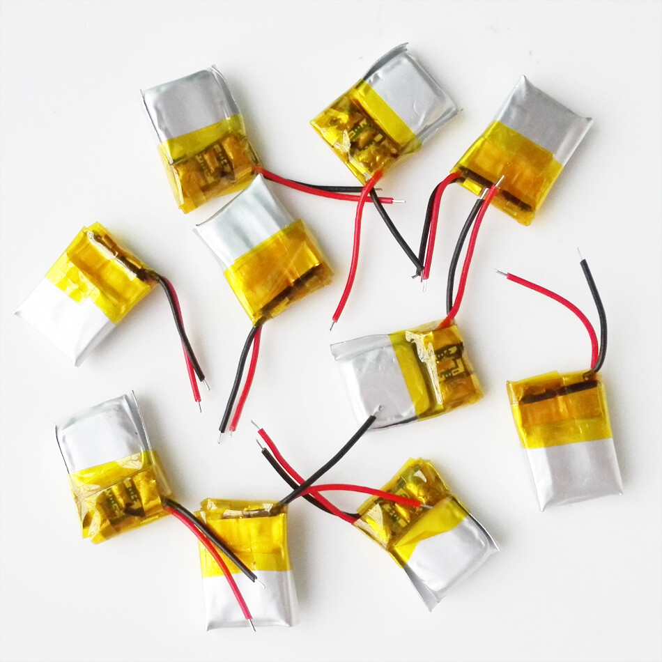 10pcs 3.7V 30mAh Lipo Polymer Rechargeable Battery For Bluetooth Earphone 301012
