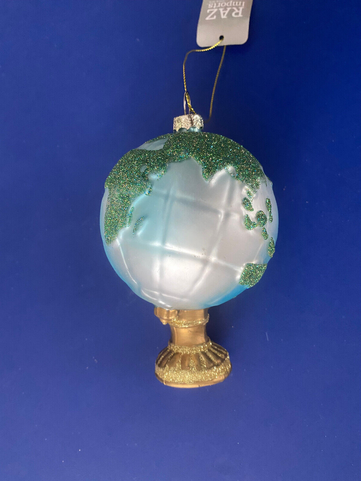 New World Globe Glass Ornament