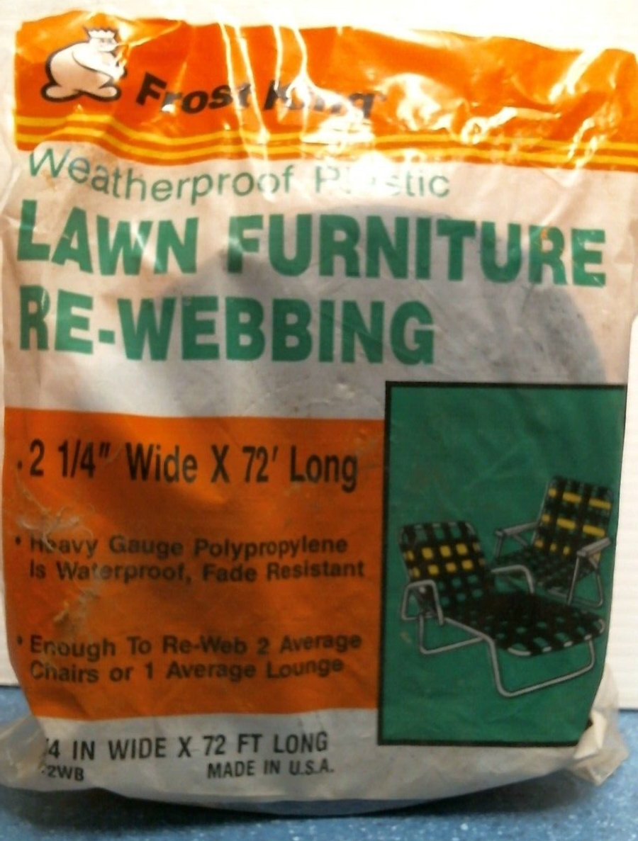Frost King Lawn Furniture Re-Webbing 2-1/4"w. X 72' l., BLUE (PW72B) FS
