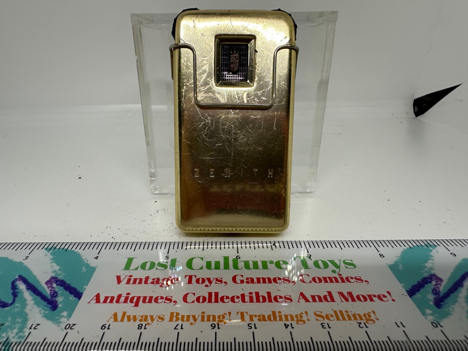Vintage 1950s Zenith Hearing Aid Model Regent Gold Device Only