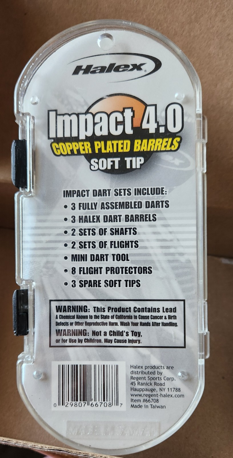 Dart Halex Impact 4.0 Copper Plated Barrels soft tips plastic case, accessories