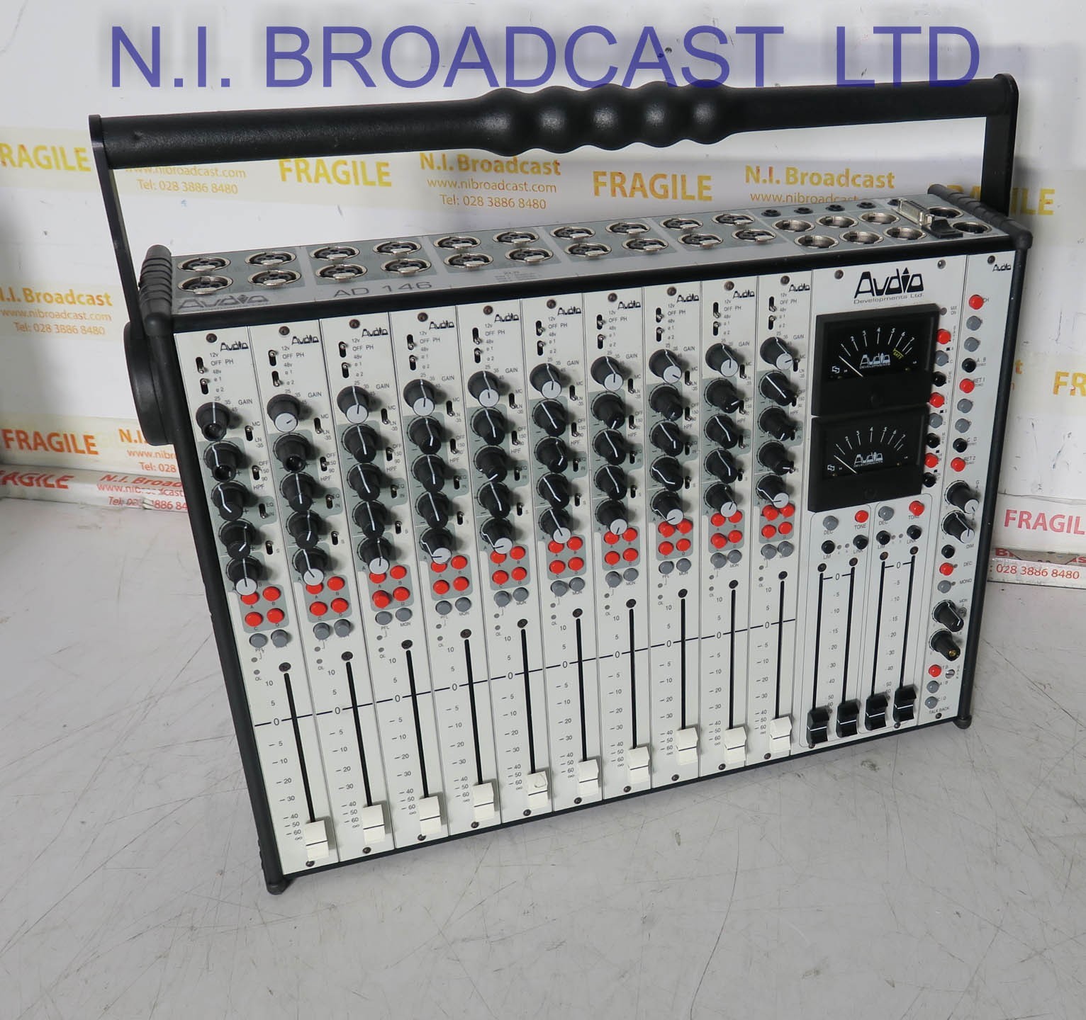 Audio developments ad146  10x stereo channel audio mixer