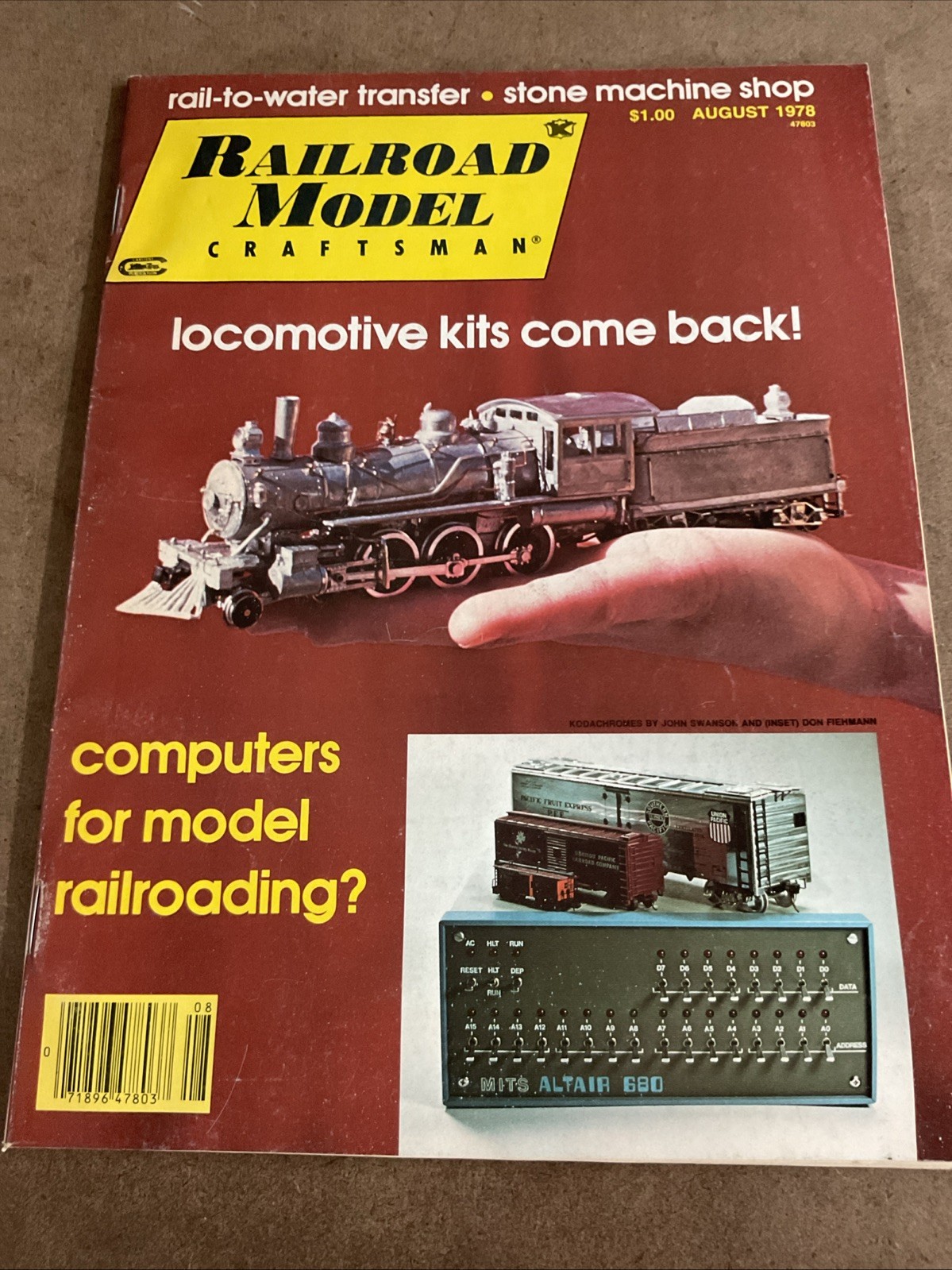 RAILROAD MODEL CRAFTSMAN magazine August 1978