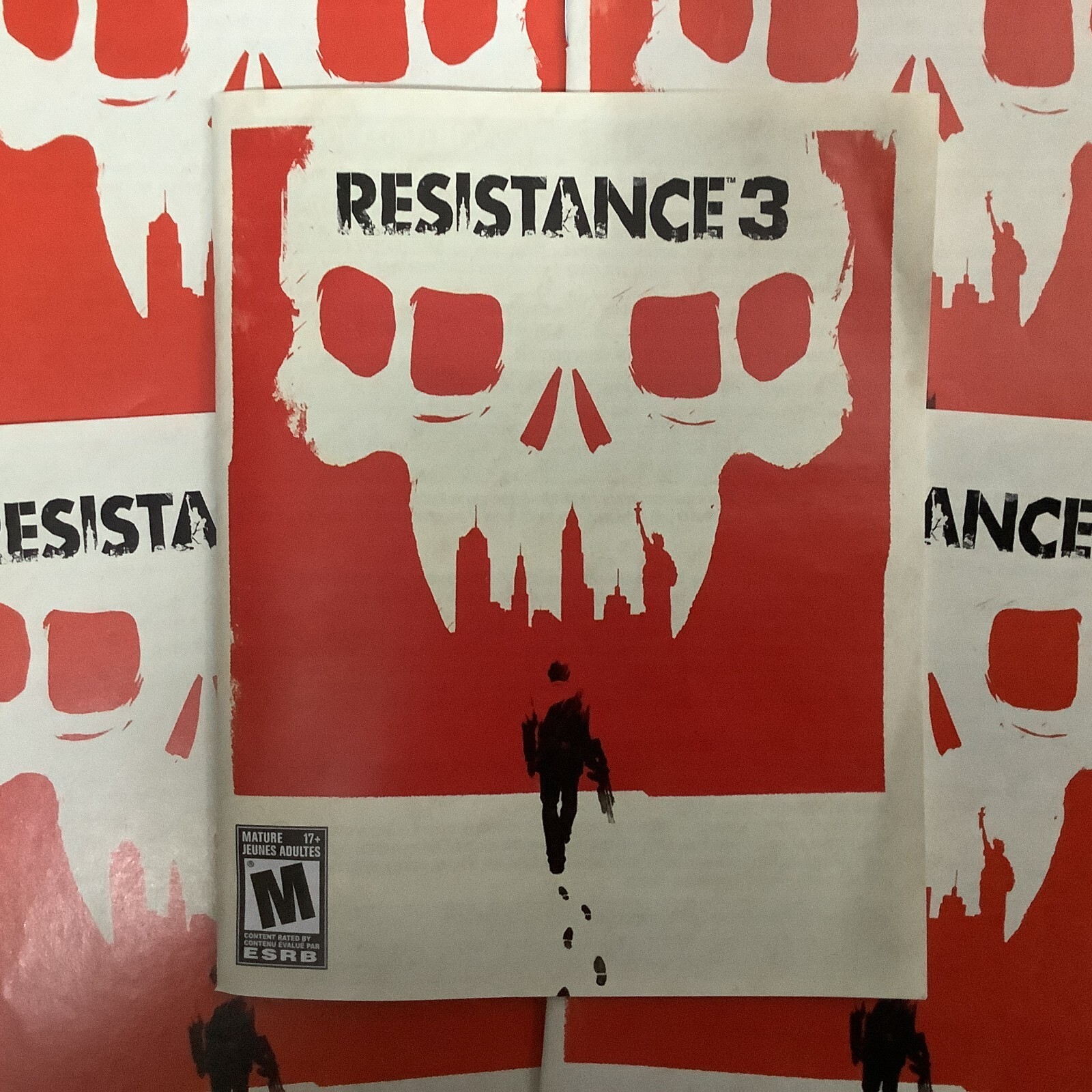 Resistance 3 PS3 PlayStation 3 Instruction Manual Only