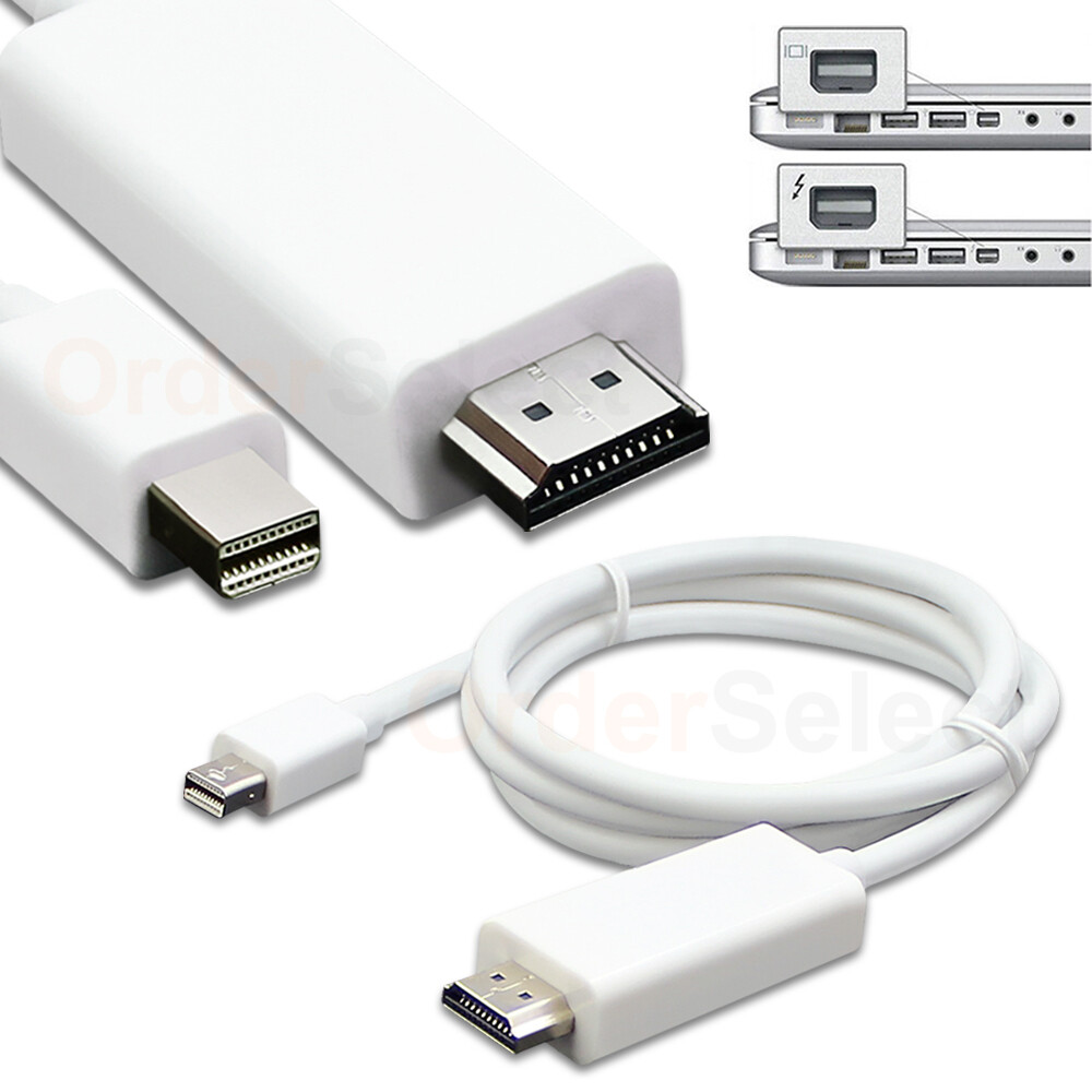 ThunderBolt Mini DisplayPort to HDMI Cable for MacBook Pro Air Surface Pro