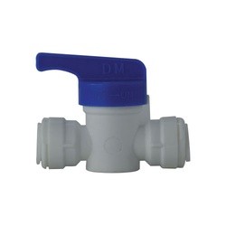 20901P Shut-Off Valve, 3/8 x 3/8 in Nominal, Push-In x Push-In, 170 psi Pressure