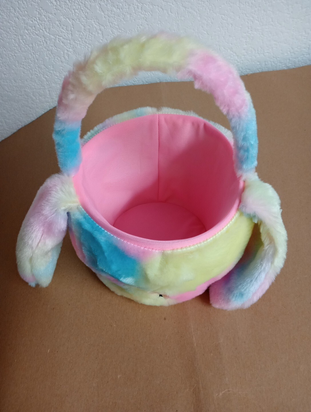 9x12" Easter Eggs Basket Plush Bunny