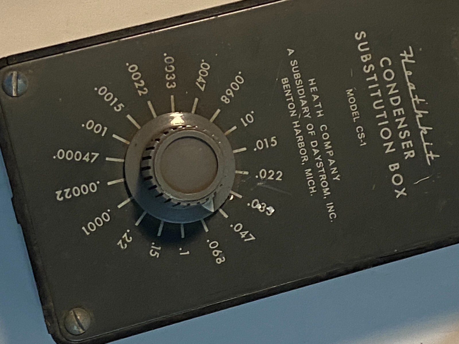 Vintage Heathkit Model CS-1 Condenser Substitution Box With Leads Working