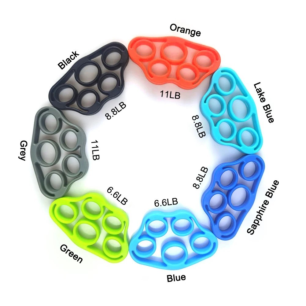 Finger Exerciser Hand Strengthener Silicone Grip Trainer Resistance Band 1PC