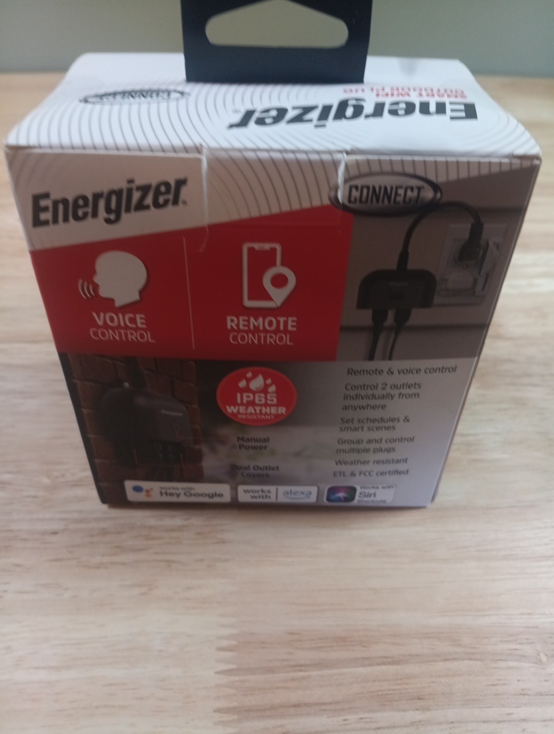 Energizer Smart WiFi Outdoor Plug 2 Individually Controlled Outlets New