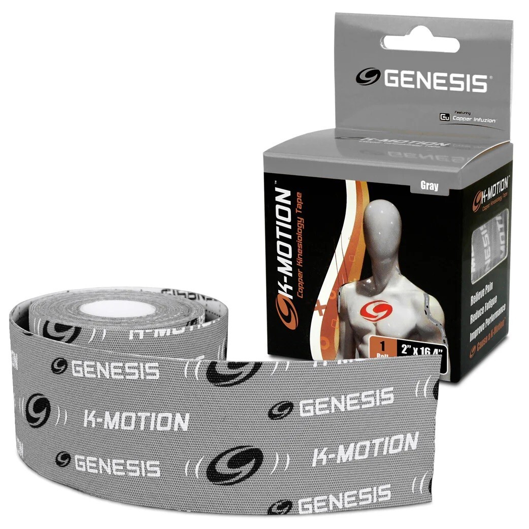 Genesis Bowling K-Motion Kinesiology Tape Roll Gray