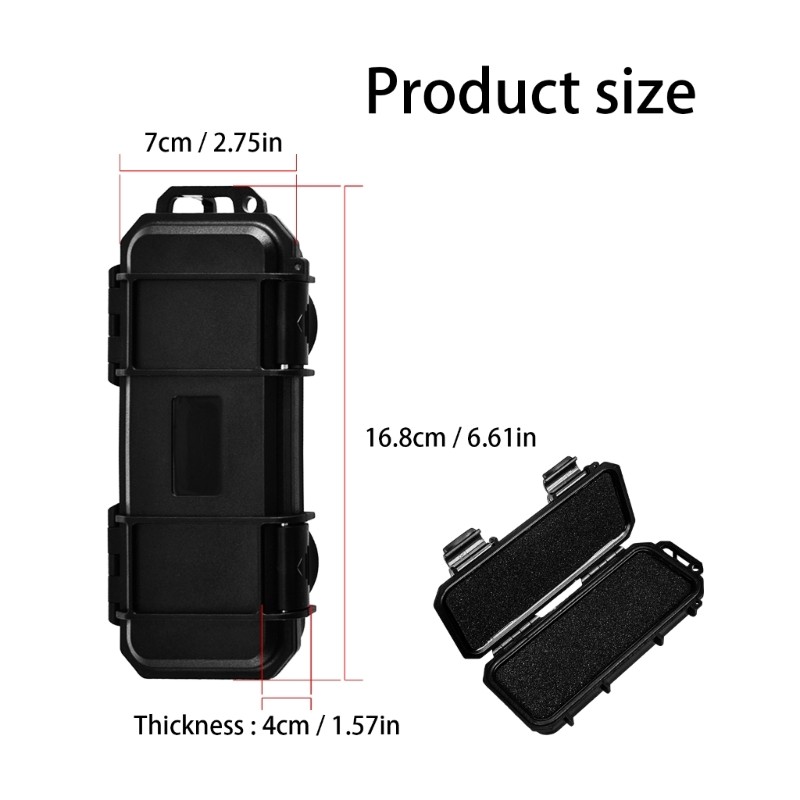 Compact Waterproof Tool Storage Case Box for Everyday Carry Gear and Accessories