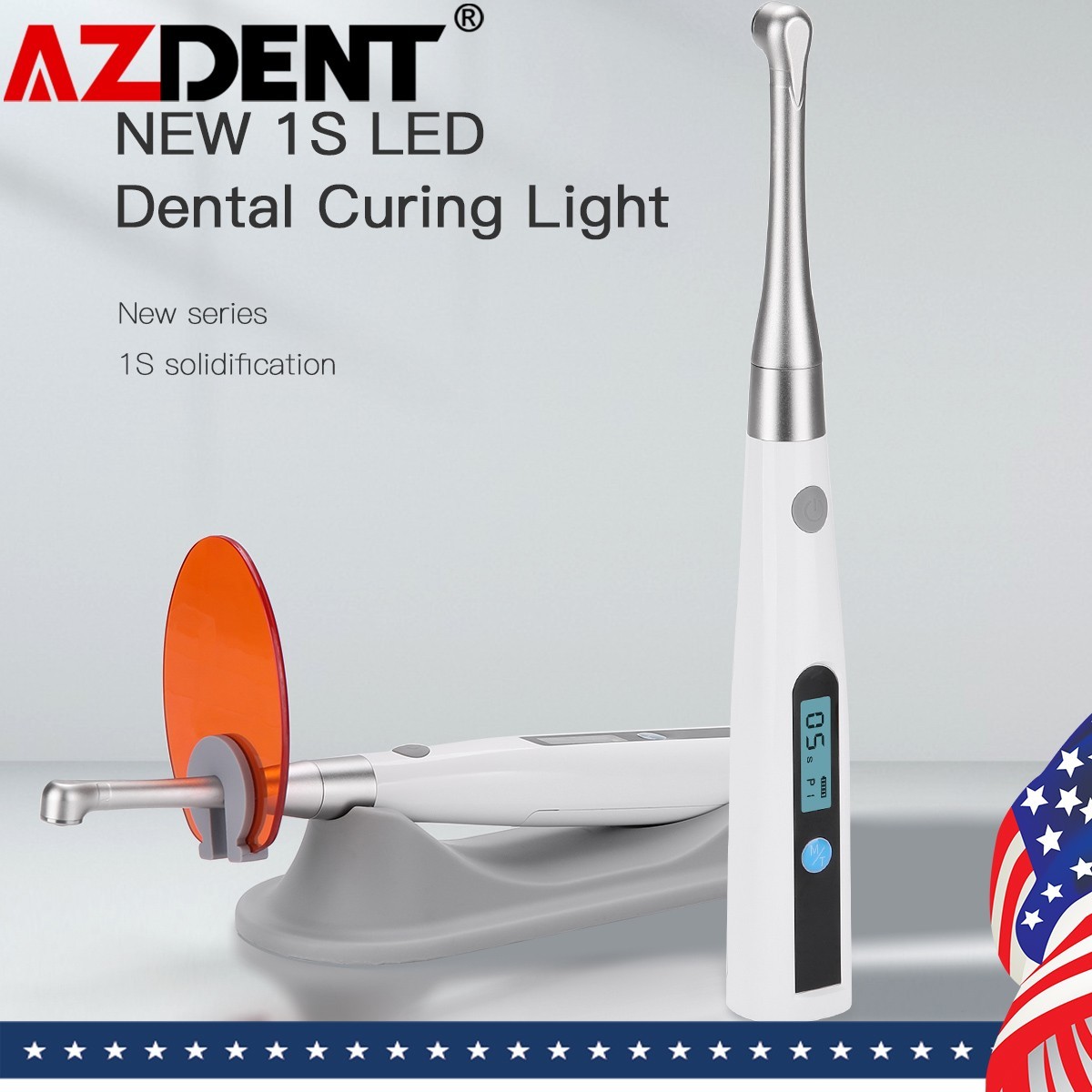 Dental Light Cure Lamp Cordless metal head LED 1S Dental Curing Light 3 Modes