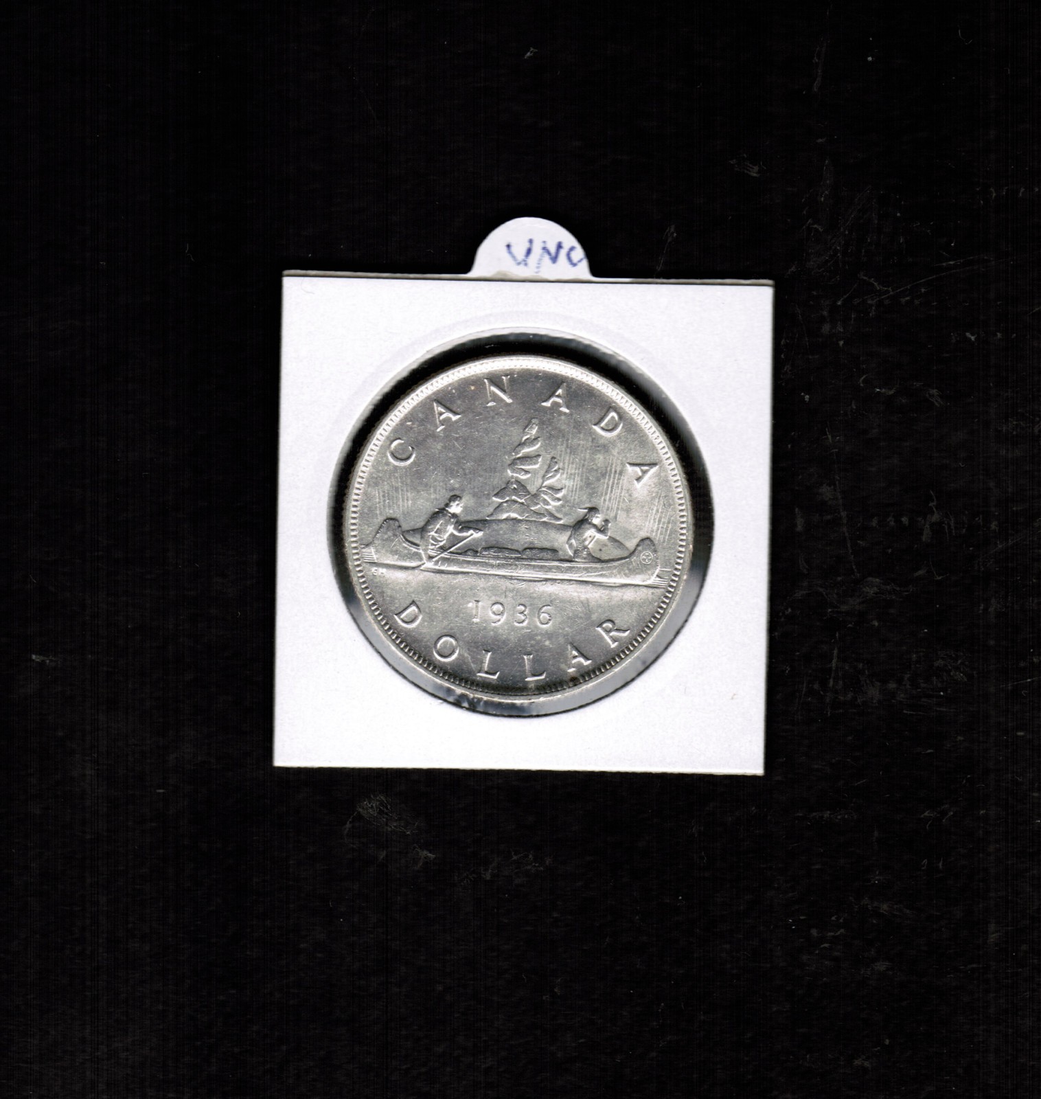 Canada Silver $1 Dollar 1936 George V Uncirculated - Nice!
