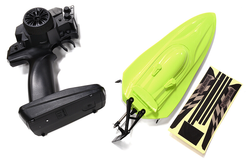 Mini Mono-Q Speed Boat 303mm w/ Motor, ESC and Controller ARTR Kit- Green