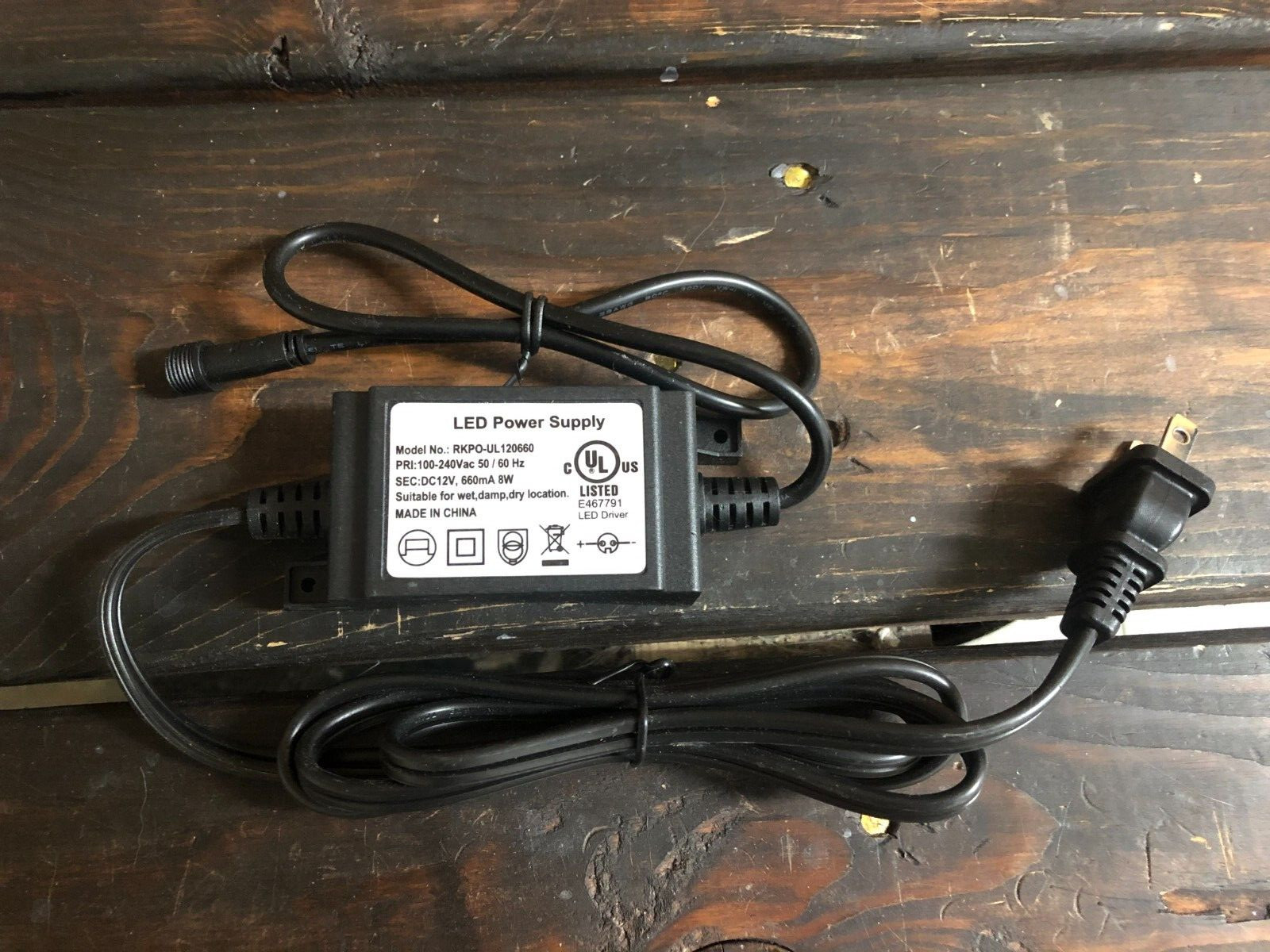 8W Power Supply Deck LED Lighting 12vdc Outdoor Waterproof