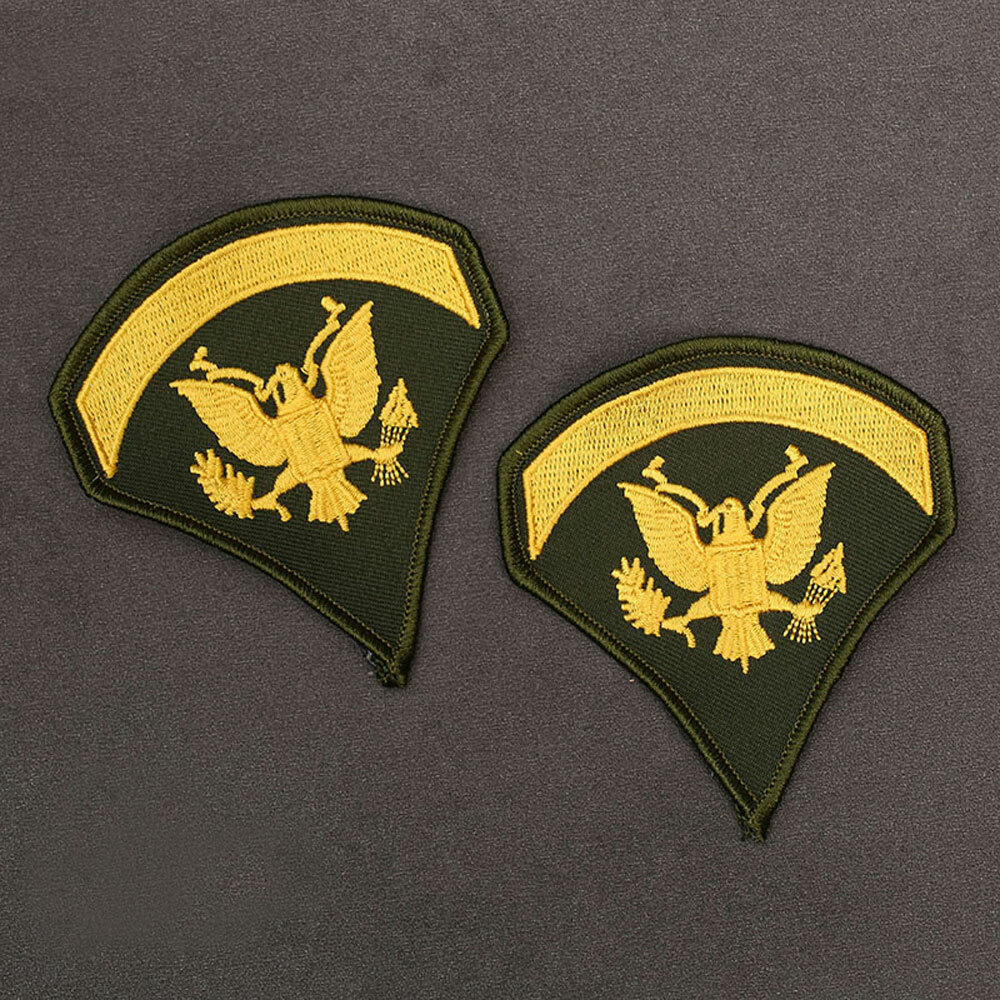 2PCS Vietnam War US Army Patch Technical Sergeant Rank Badge Patch Embroidered