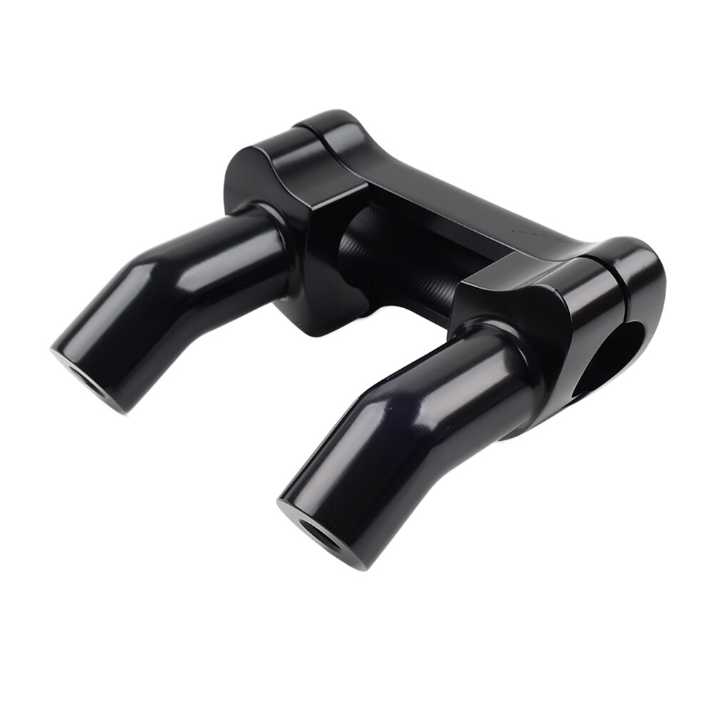 Top Cover 3.5" Handlebar Risers Clamp Black For Harley Dyna Softail Sportster XL