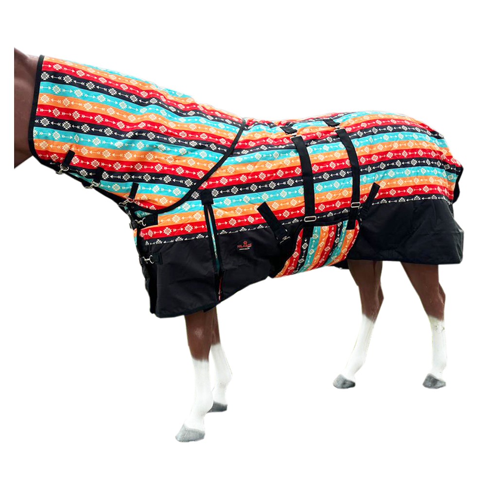 HILASON 1200D Winter Waterproof Poly Horse Hood Turnout Neck Blanket Belly Wrap