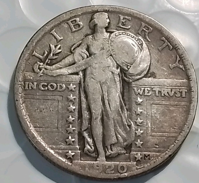 1920 Standing Liberty Quarter, VF condition